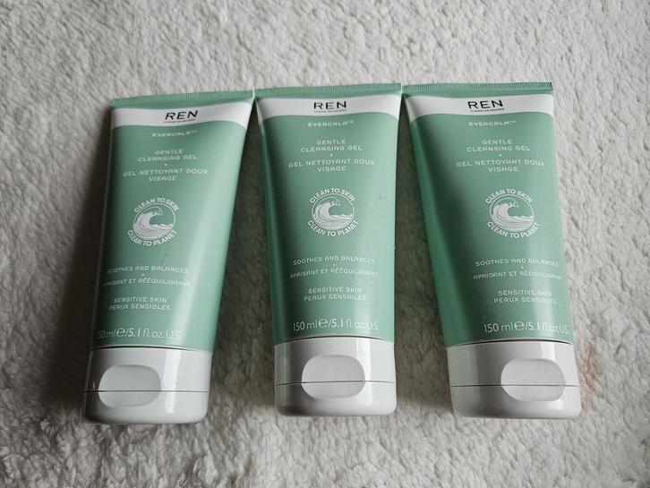 Ren gentle cleansing gel 3 x 150 ml, Sieraden, Tassen en Uiterlijk, Uiterlijk | Gezichtsverzorging, Nieuw, Reiniging, Gehele gezicht