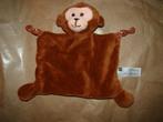 Hema knuffeldoekje aap bruin met achterkant stippen, Ophalen of Verzenden, Nieuw, Overige typen