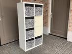 Ikea KALLAX 8 vaks, incl. Deuren en manden, Ophalen, Zo goed als nieuw
