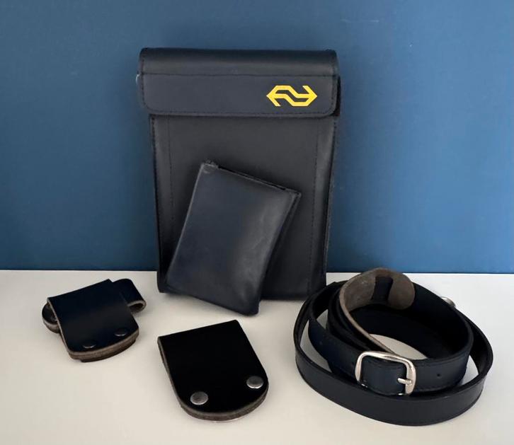 Vintage NS Conducteur Tas Leder | Nederlandse Spoorwegen, Sieraden, Tassen en Uiterlijk, Tassen | Schoudertassen, Gebruikt, Overige merken
