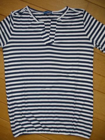 CHARLES VÖGELE t- shirt blauw wit streep maat S - nieuw - beschikbaar voor biedingen
