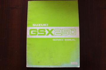 Suzuki GSX250 1980 motorcycle service manual GSX 250 beschikbaar voor biedingen