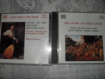 2 CD'S MET VROEGE MUZIEK UIT DE SPAANSE RENAISSANCE. beschikbaar voor biedingen