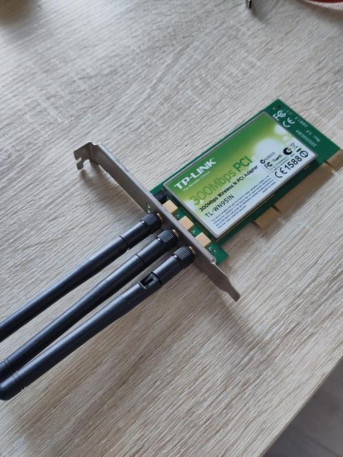 TP-Link TL-WN951N Wireless N PCI adapter, Computers en Software, Netwerkkaarten, Zo goed als nieuw, Ophalen of Verzenden