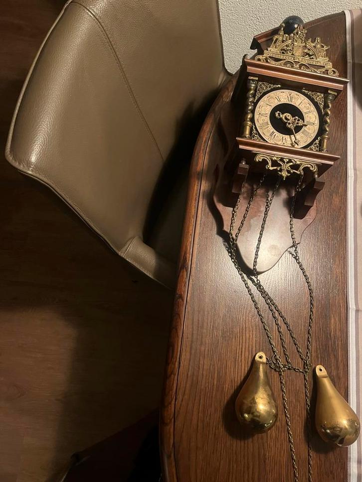 Authentieke Zaanse klok met gewichten, Antiek en Kunst, Antiek | Klokken, Ophalen