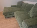 Puike groene Mino hoekbank van Loods5!, Huis en Inrichting, Ophalen, Zo goed als nieuw, Stof, Retro hip ribstof