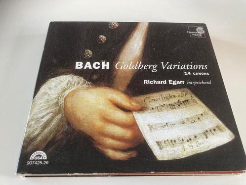 2 CD Harmonia Mundi Bach Goldbergvariaties Richard Egarr, Cd's en Dvd's, Cd's | Klassiek, Zo goed als nieuw, Kamermuziek, Barok