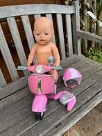 Zapf cration scooter baby born, Ophalen of Verzenden, Zo goed als nieuw, Babypop
