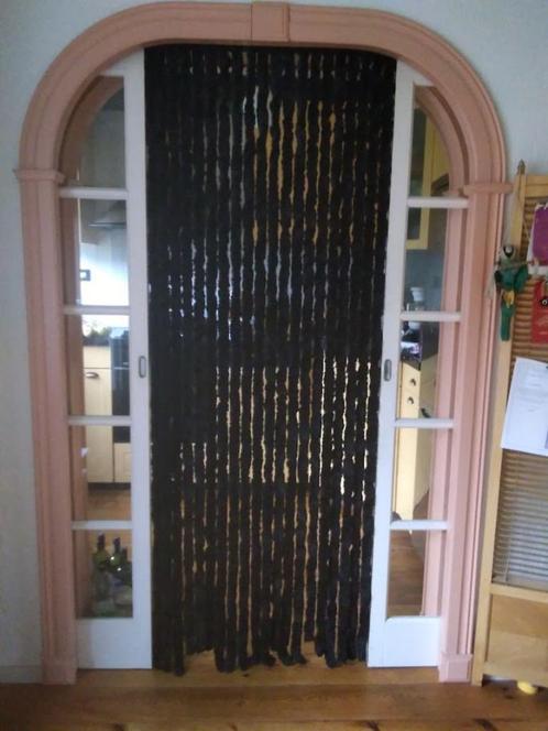 Vliegengordijn Kattenstaart zwart, Doe-het-zelf en Verbouw, Deuren en Horren, Gebruikt, Overige typen, 200 tot 215 cm, 80 tot 100 cm