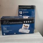 Lamineermachine met hoezen, Diversen, Bureau-accessoires, Ophalen of Verzenden, Zo goed als nieuw