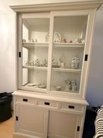 Landelijk massief houten servies kast, Ophalen, 25 tot 50 cm, Overige houtsoorten, Met deur(en)