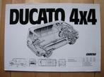 Fiat Ducato 4x4 ca 1988 Brochure, Ophalen, Zo goed als nieuw, Overige merken, Fiat