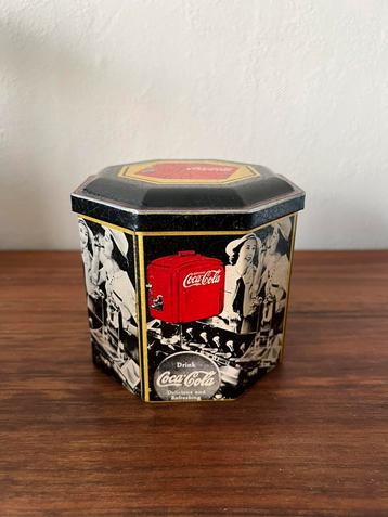 Vintage Coca Cola blik hexagon retro foto’s collectors item beschikbaar voor biedingen