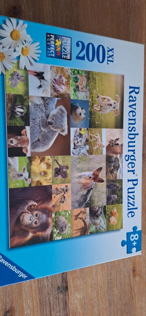 Ravensburger Puzzel - Dieren XXL 200 stukjes, Hobby en Vrije tijd, Denksport en Puzzels, Nieuw, Legpuzzel, Minder dan 500 stukjes