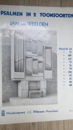 Bladmuziek orgel: Psalmen in 2 toonsoorten, Jan van Weelden, Gebruikt, Artiest of Componist, Populair, Ophalen