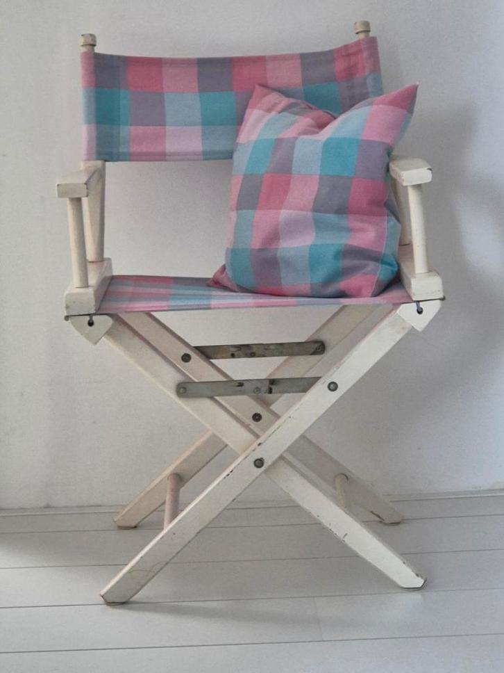 Regisseursstoelen met kussens - Vintage, Antiek en Kunst, Antiek | Meubels | Stoelen en Banken, Ophalen