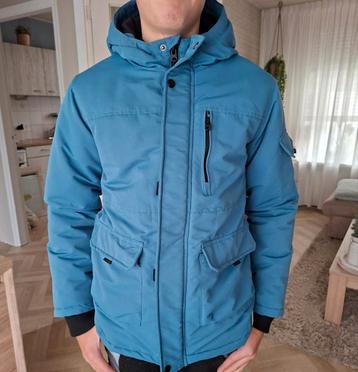 Outdoor Winterjas met fleece binnenvoering kleur blauw beschikbaar voor biedingen