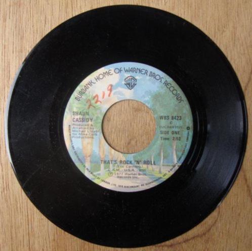 shaun cassidy - that's rock n roll, Cd's en Dvd's, Vinyl Singles, Single, 7 inch, Ophalen of Verzenden