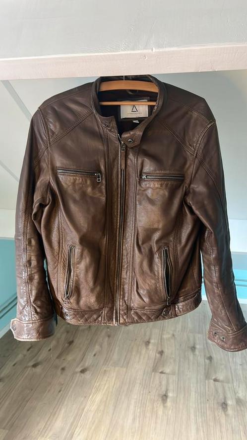 Serge pariente leren jas Heren, Kleding | Heren, Jassen | Winter, Zo goed als nieuw, Maat 56/58 (XL), Bruin, Ophalen of Verzenden