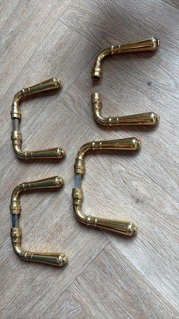 Originele jaren ’30 messing deurklinken – art deco stijl beschikbaar voor biedingen