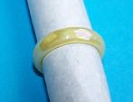 Gele gladde Murano ring, maat 18, Verzenden, Geel, Nieuw, Dame