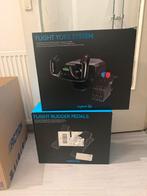 Logitech flight yoke system + rudder pedals, Ophalen of Verzenden, Zo goed als nieuw, Logitech G