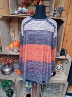 Gladde stof top ,in warme herfst kleuren, maat 0xl, Ophalen of Verzenden, Zo goed als nieuw, Bruin, Shirt of Top