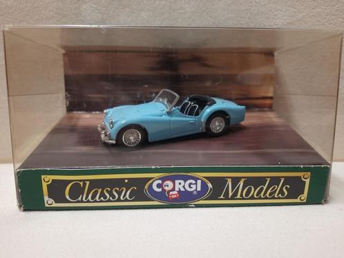 Triumph TR3A Open top.  Model van het merk Corgi Toys D737., Hobby en Vrije tijd, Modelauto's | 1:43, Nieuw, Auto, Corgi, Ophalen