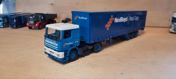 Tekno DAF 95 ATI 360  Nedlloyd Road Cargo, Hobby en Vrije tijd, Modelauto's | 1:50, Zo goed als nieuw, Bus of Vrachtwagen, Tekno