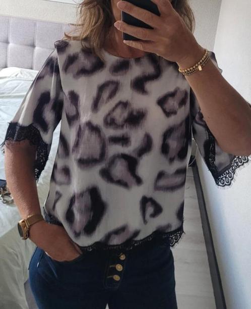 Prachtige top van Josh V, maat S, Kleding | Dames, Tops, Zo goed als nieuw, Maat 36 (S), Grijs, Korte mouw, Ophalen of Verzenden