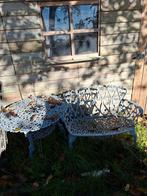 Tuinbankjes en tafel - set ziet er mooi uit!   Ophalen., Ophalen of Verzenden