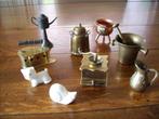 miniaturen voor letterbak koper - tin - porselein, Antiek en Kunst, Ophalen of Verzenden