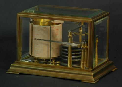 Reisbarograaf, Frankrijk circa 1880, Robert a'Paris, Audio, Tv en Foto, Weerstations en Barometers, Gebruikt, Barometer, Ophalen of Verzenden