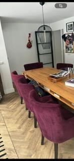 8 luxe fauteuils paars/aubergine van Eleonora, Huizen en Kamers