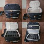 Nieuwe Zwarte 3 laagse Beautycase met Gouden Ritsen, Ophalen of Verzenden, Zo goed als nieuw, Zwart, Softcase