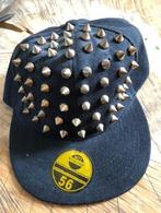 4) pet mti wholesaler maat 7 56cm zwart met studs, Mti wholesaler, Verzenden, Pet, 57 cm (M, 7⅛ inch) of minder