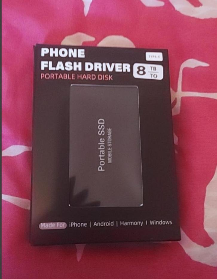 8TB SSD  Hoge Snelheid Externe Harde Schijf  Originele, Computers en Software, Harde schijven, Nieuw, Extern, SSD, USB, Ophalen of Verzenden