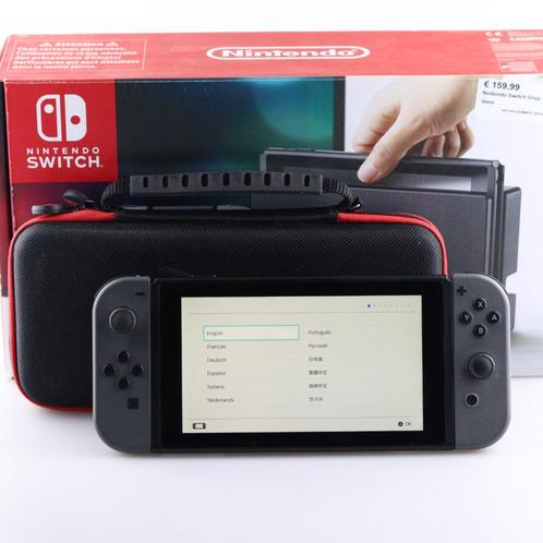 Nintendo Switch Grijs 32GB in doos, Spelcomputers en Games, Spelcomputers | Nintendo Switch, Zo goed als nieuw