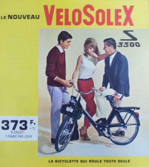 Folder VELO SOLEX S3300 1964, Fietsen en Brommers, Handleidingen en Instructieboekjes, Nieuw, Ophalen of Verzenden