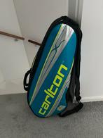 Badminton set (Tas, 3 rackets en 2 kokers), Ophalen, Zo goed als nieuw, Tas