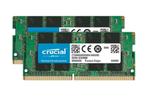 Crucial 32GB DDR4-2666 SODIMM (2x16GB), Computers en Software, RAM geheugen, 32 GB, Ophalen of Verzenden, Zo goed als nieuw, Laptop