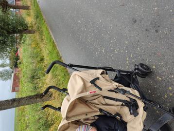 Koelstra dubbele buggy. Twin buggy. Beige  beschikbaar voor biedingen