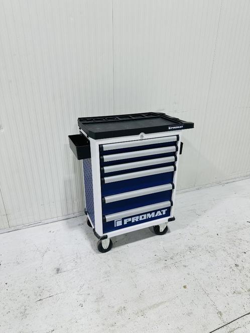 Gereedschapswagen Promat 3 lades gevuld met gereedschap!, Doe-het-zelf en Verbouw, Gereedschapskisten, Gebruikt, Gevuld, Ophalen