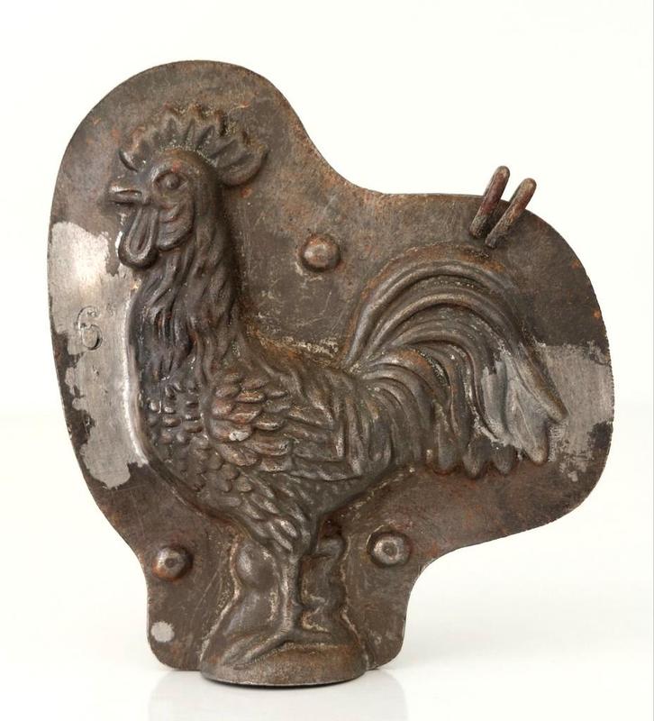 Antieke Chocoladevorm Anton Reiche Haan Chocolade Vorm, Antiek en Kunst, Curiosa en Brocante, Verzenden