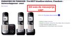 Trio DECT draadloze telefoon, 3 handsets - Antwoordapparaat, Stralingsarm, Zo goed als nieuw, Ophalen, 3 handsets