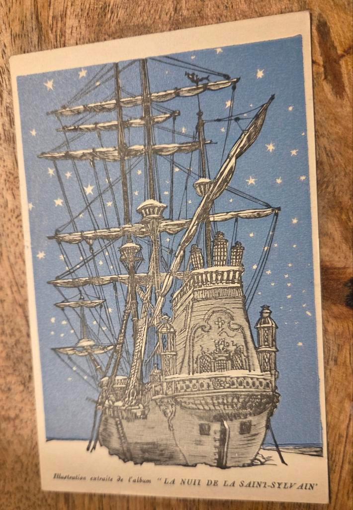 "La Nuit de la Saint-Sylvain" - Madeleine Ley, Verzamelen, Ansichtkaarten | Themakaarten, Ongelopen, Voor 1920, Overige thema's