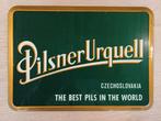 Pilsner Urquell Vintage Glacoide Reclamebord  1976, Ophalen, Zo goed als nieuw, Reclamebord