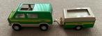 Tonka groene bus met camper, Ophalen of Verzenden, Gebruikt