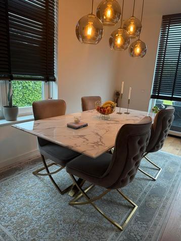Complete zithoek set met eetkamer set 
