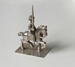 Hollands miniatuur zilveren ruiter met zwaard, Antiek en Kunst, Antiek | Goud en Zilver, Ophalen of Verzenden